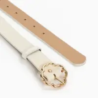 Ремень жен 05-01-01-01, Март2512, 2,8*0,3*110 см, без винта, пряж золото, 1 прокол,