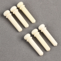 Набор фиксаторов струн Music life, 6 штук, белый, из кости