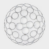 Фруктовница Доляна &laquo;Ринго&raquo;, 23&times;23&times;9,5 см, цвет хром