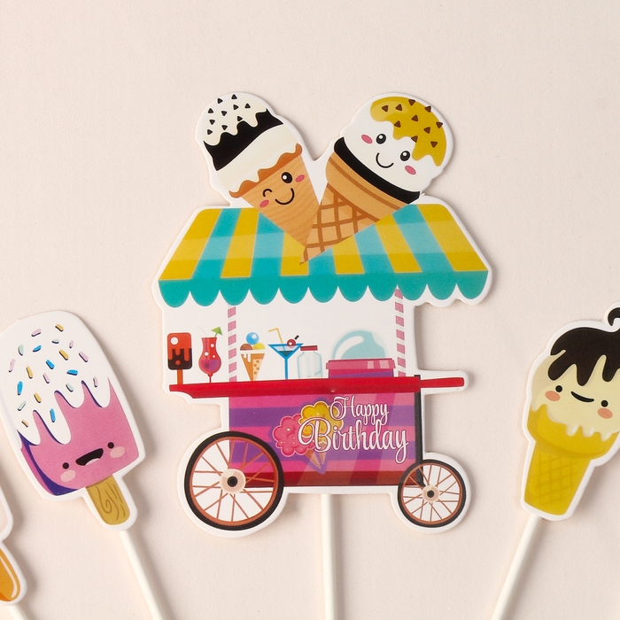 Набор топперов &laquo;Сладкая вечеринка&raquo;, набор 10 шт.