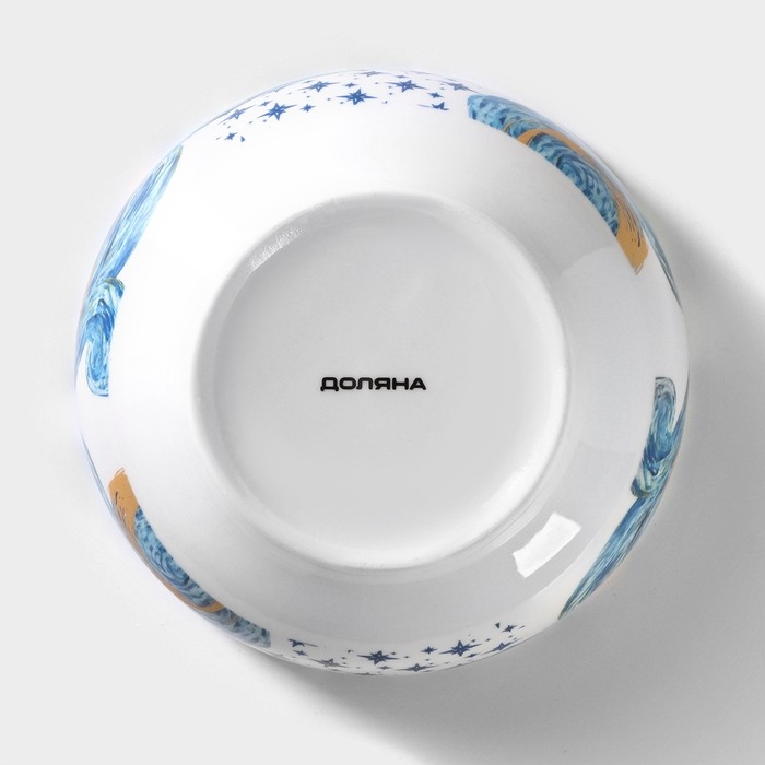 Салатник фарфоровый Доляна &laquo;Звёздная ночь&raquo;, 600 мл, d=15,5 см