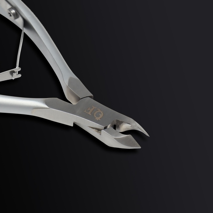 Кусачки маникюрные для кутикулы &laquo;Premium satin&raquo;, матовые, двойная пружина, 12 см, длина лезвия - 6 мм, цвет серебристый