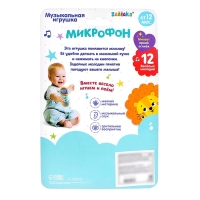 Музыкальная игрушка &laquo;Микрофон&raquo;, свет, звук, МИКС