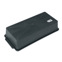 Ящик для рассады, 45 &times; 20 &times; 10 см, с ручками, 5 л, чёрный