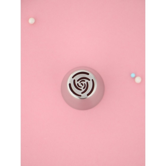 Насадка кондитерская KONFINETTA &laquo;Роза 10 лепестков пышная&raquo;, d=3,7 см, выход d=2 см, нержавеющая сталь