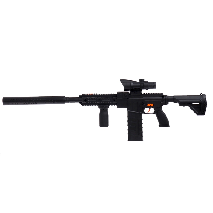 Автомат &laquo;М416&raquo;, стреляет мягкими пулями, работает от аккумулятора