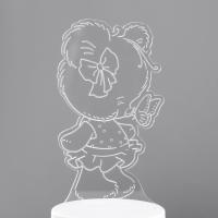 Светильник "Медвежонок" LED RGB от сети 9,7х9,5х18 см RISALUX