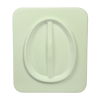 Сиденье для уличного туалета, 44 &times; 38,5 см, пенополиуретан, с крышкой, зелёное