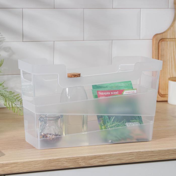 Контейнер для хранения Tule, 7 л, 33,8&times;13&times;20,1 см, цвет прозрачный