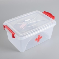 Контейнер прямоугольный &laquo;Аптечка&raquo;, 4,5 л, с ручками