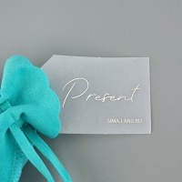 Мешок замшевый  &laquo;Подарок&raquo;, тиффани, тиснение, 9 &times; 12 см