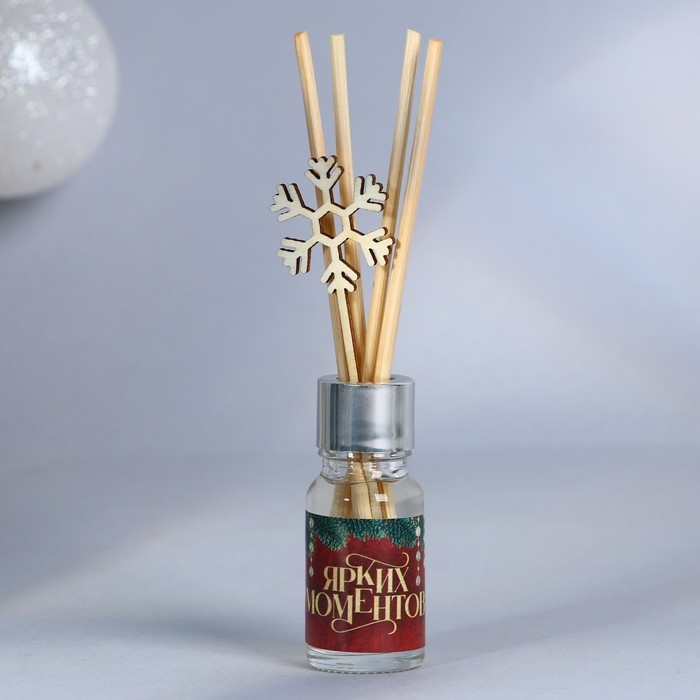Новый год! Диффузор ароматический палочки &laquo;Новогодняя коллекция: Ярких моментов&raquo;, сосна, 10 мл
