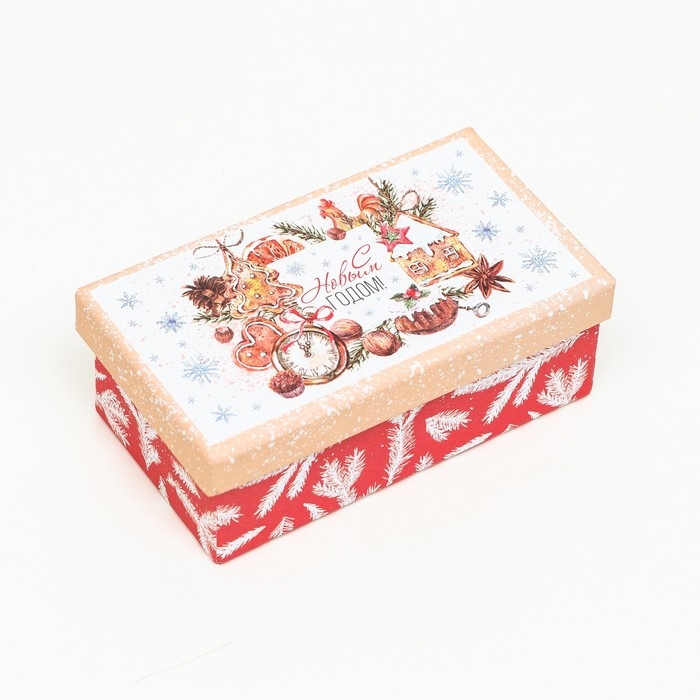 Набор подарочных новогодних коробок 10 в 1 "Исполнения желаний", 30 х 19 х 11,5 - 11 х 6 х 4 см. Новый год