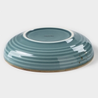 Тарелка фарфоровая глубокая Magistro &laquo;Церера&raquo;, 700 мл, d=18,5 см, цвет голубой