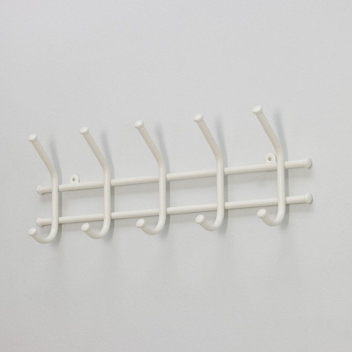 Вешалка настенная &laquo;Норма&raquo;, цвет белый