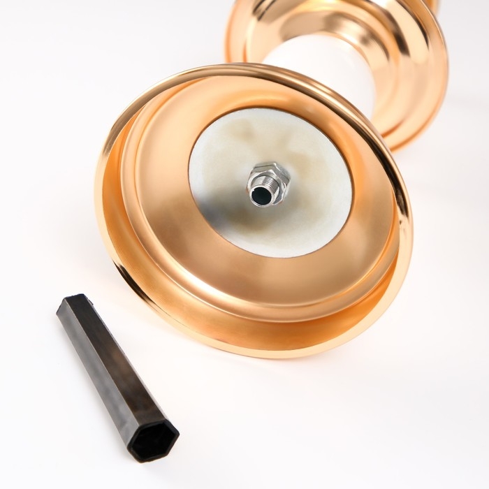 Подсвечник металл на 1 свечу d=5,8 см "Тулуза" 11,5х11,5х20 см