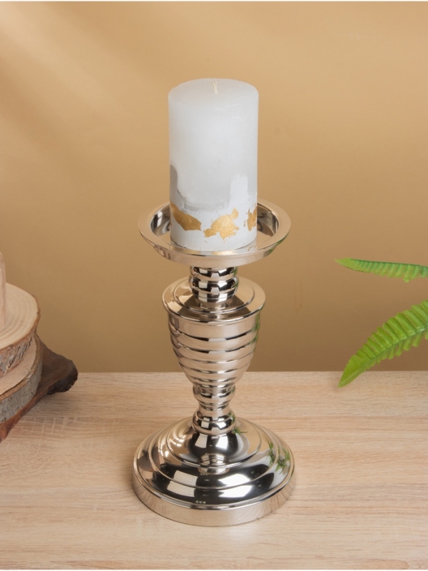 Подсвечник "Виктори" 13х13х21,5 см, алюминий