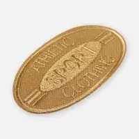 Термоаппликация Sport, 4.8&times;8 см, светло-бежевая