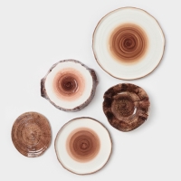 Тарелка глубокая Magistro "Wood" 18см 18,2х4,2 см