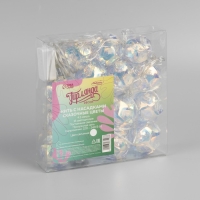 Гирлянда &laquo;Нить&raquo; 4.5 м с насадками &laquo;Цветочные шары&raquo;, IP20, прозрачная нить, 15 LED, свечение белое, 220 В