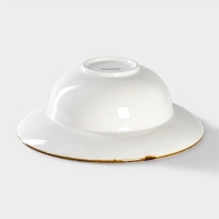 Тарелка фарфоровая для пасты Magistro &laquo;Церера&raquo;, 400 мл, d=19,5 см, цвет голубой