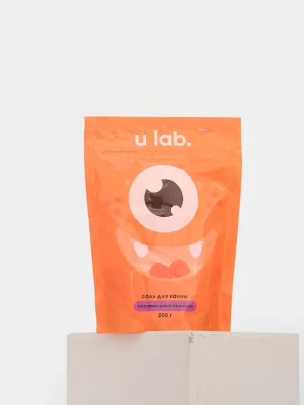 Соль для ванны &laquo;Монстрики&raquo;, 200 г, аромат карамельный попкорн, ULAB