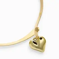 Набор 2 предмета: серьги, чокер &laquo;Обруч&raquo; сердце, цвет золото