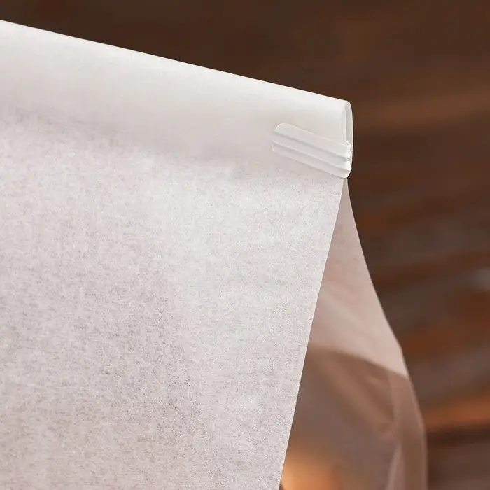 Пакет бумажный, с окном, прямоугольное дно, белый, 13&times;10&times;28 см