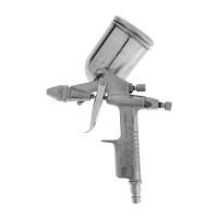 Краскораспылитель пневматический ТУНДРА, до 4 бар, сопло 0.8 мм, верхний бачок 0.1 л