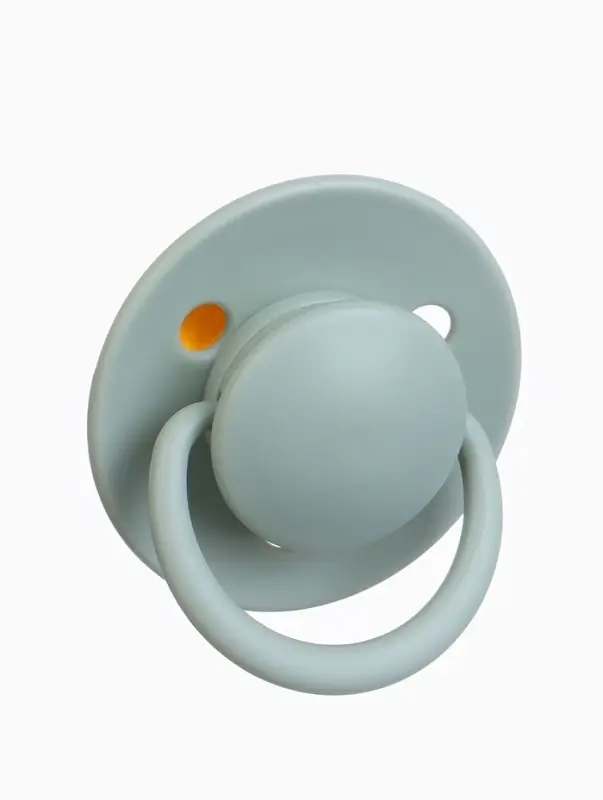 Соска - пустышка классическая, латекс, цв.серо-зелёный, в контейнере, от 6 мес., M&B