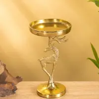 Подсвечник "Зимняя сказка" 10х10х17,5 см, алюминий, золотой