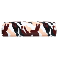 Пенал школьный на молнии "Миллитари" Calligrata, черно-коричневый