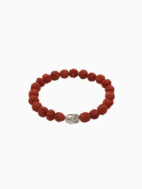 Браслет "Будда" рудракша, длина 18 см