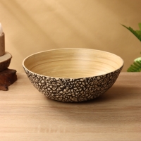 Миска 25х25х8 см +/- 1см, бамбук