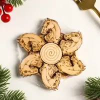 Подставка под горячее Лошадь Красотка , 11см, можжевельник