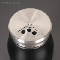 Солонка стеклянная &laquo;Стиль&raquo;, 160 мл, надпись МИКС