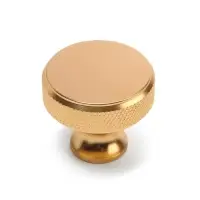 Ручка-кнопка CAPPIO PK323, d=30 мм, цвет золото