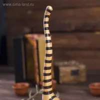 Сувенир дерево "Кошка полосатая под кольца" 12х4х25 см