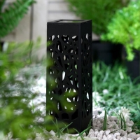 Садовый светильник на солнечной батарее &laquo;Ажурный&raquo;, 6&times;29&times;6 см, 1 LED, свечение белое