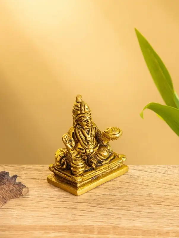 Сувенир "Лакшми" латунь 4,5х2,5х5,5 см