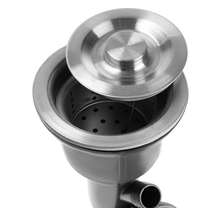 Кухонная мойка ZEIN M01, S=3.0 и 0.7 мм, смеситель, корзины, разделочная доска, сифон, сатин