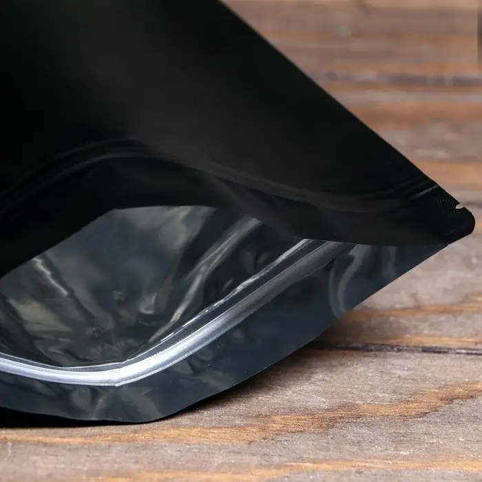 Пакет дой-пак, матовый, чёрный, 20&times;30&times;5 см