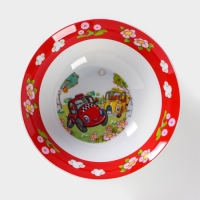 Набор детской посуды из керамики Доляна &laquo;Такси&raquo;, 3 предмета: кружка 230 мл, миска 400 мл, тарелка d=18 см