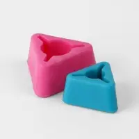 Держатели для спиц, треугольные, 2 шт., d=7-10 мм, 12-15 см, голубые, розовые