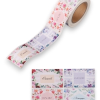 Наклейка бумага "Благодарность" 3х5 см 200 шт в рулоне