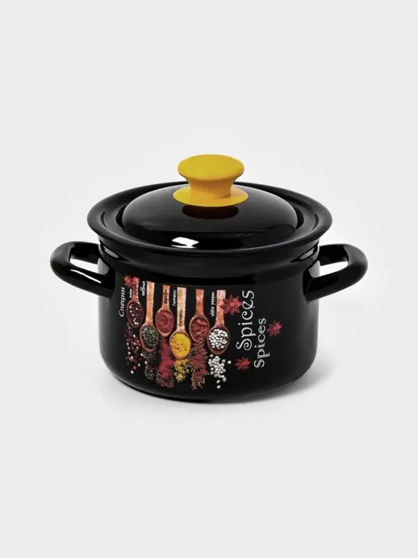 Кастр.цил.борт. 2л (корич.)Карри