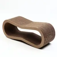 Когтеточка-лежанка картон "Зверьё Моё" ВОСЬМЕРКА 59 х 21 х 22 см