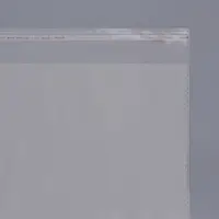 Пакет БОПП с клеевым клапаном, прозрачный для фасовки и упаковки, 51&times;63/4 см, 30 мкм