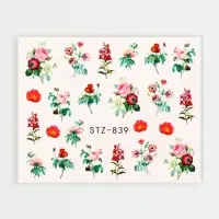 Слайдеры для ногтей &laquo;Flowers&raquo;, разноцветные