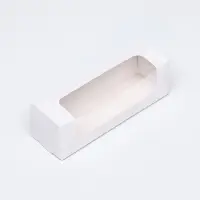 Кондитерская упаковка, белая, 16&times;5&times;5 см